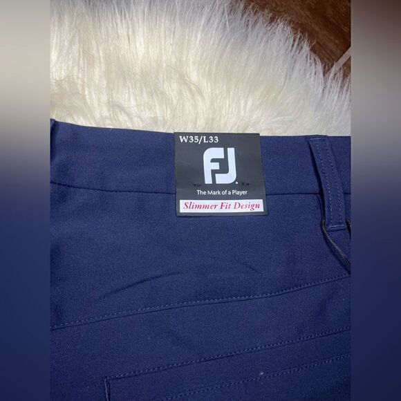 FootJoy Navy slimmer fit performance pants sz 35X33 - Picture 7 of 10